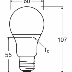 Luminaires Osram E27 8.5 Watt blanc neutre 806 Lumen