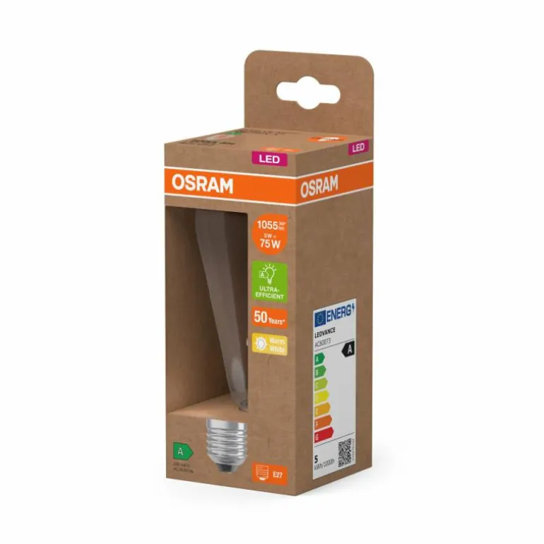 Luminaires Osram E27 5 Watt blanc chaud 1055 Lumen