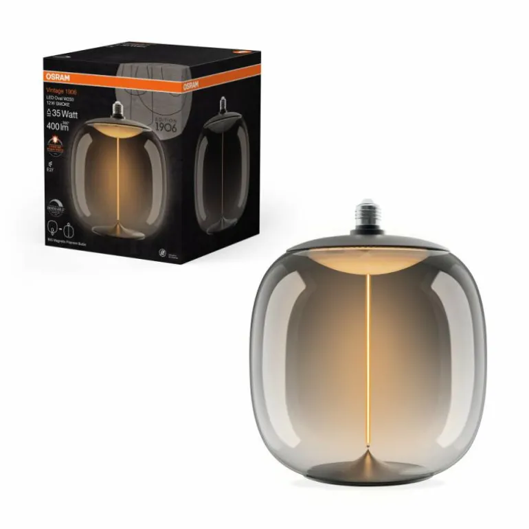 Luminaires Osram E27 12 Watt blanc chaud dimmable 400 Lumen