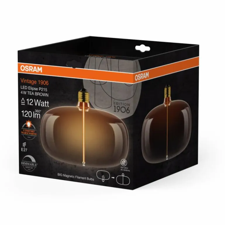 Luminaires Osram E27 4 Watt blanc chaud dimmable 120 Lumen