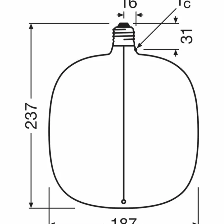 Luminaires Osram E27 4.8 Watt blanc chaud dimmable 200 Lumen
