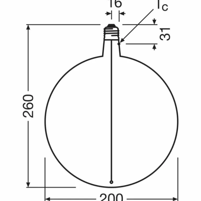 Luminaires Osram E27 4.8 Watt blanc chaud dimmable 100 Lumen