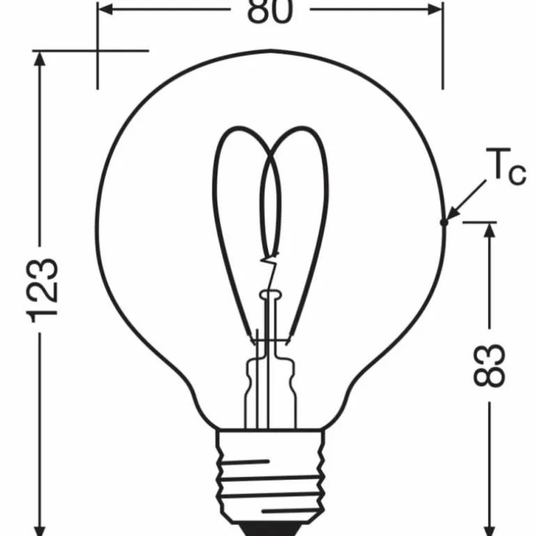Luminaires Osram E27 4.9 Watt blanc chaud dimmable 470 Lumen