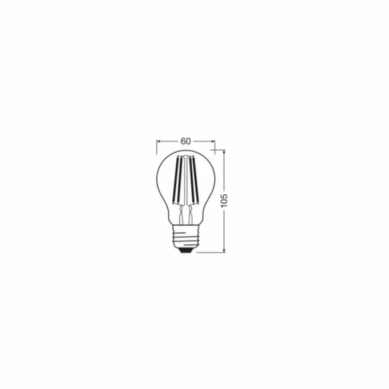 Luminaires Osram E27 LED 11 Watt blanc chaud 1521 Lumen