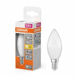 Luminaires Osram E14 LED 4.9 Watt blanc chaud 470 Lumen
