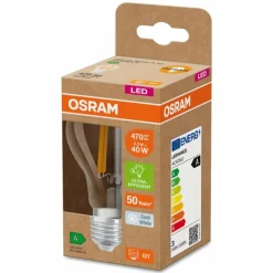 Luminaires Osram E27 LED 2.2 Watt blanc neutre 470 Lumen