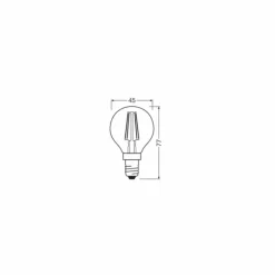 Luminaires Osram E14 LED 2.9 Watt blanc chaud dimmable 470 Lumen