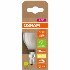 Luminaires Osram E14 LED 2.9 Watt blanc chaud dimmable 470 Lumen