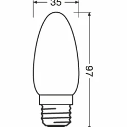 Luminaires Osram E27 LED 4 Watt blanc neutre 470 Lumen