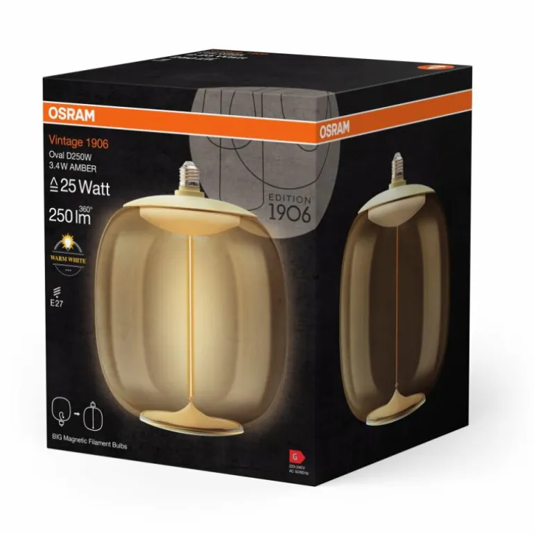 Luminaires Osram E27 LED 3.4 Watt blanc chaud 250 Lumen
