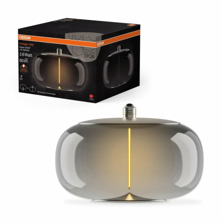 Luminaires Osram E27 LED 4 Watt blanc chaud 60 Lumen