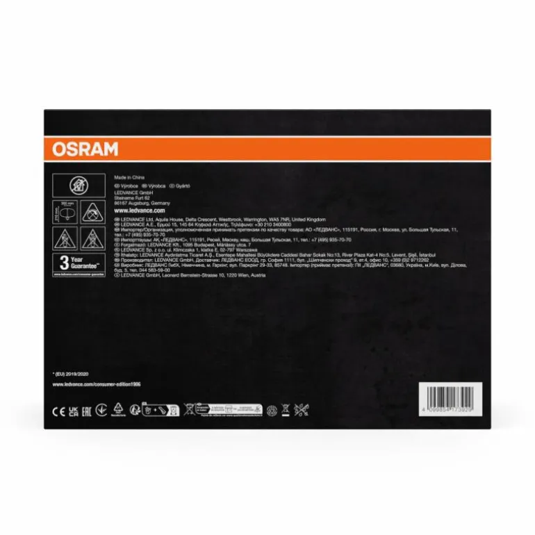 Luminaires Osram E27 LED 4 Watt blanc chaud 60 Lumen