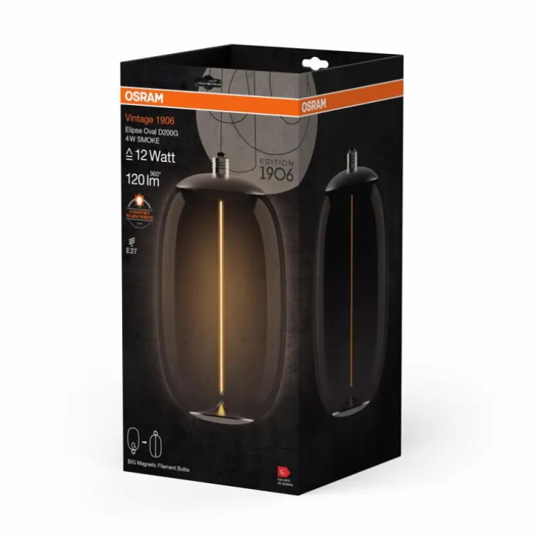 Luminaires Osram E27 LED 4 Watt blanc chaud 120 Lumen