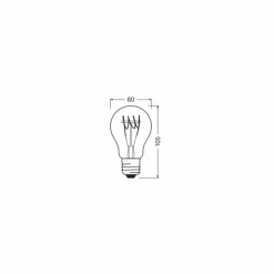 Luminaires Osram E27 LED 4.8 Watt blanc chaud dimmable 470 Lumen