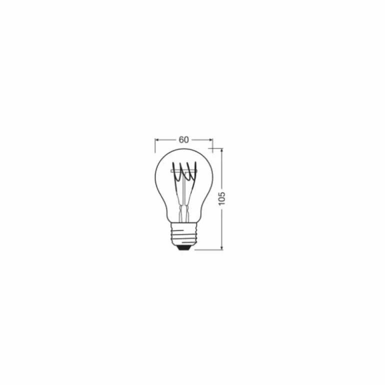 Luminaires Osram E27 LED 4.8 Watt blanc chaud dimmable 470 Lumen