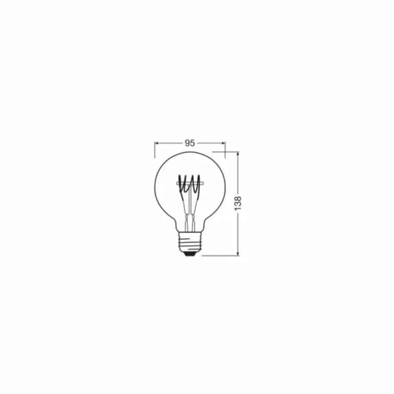 Luminaires Osram E27 LED 4.8 Watt blanc chaud dimmable 470 Lumen