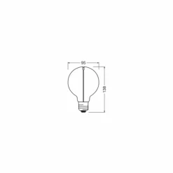 Luminaires Osram E27 LED 2.2 Watt blanc chaud 150 Lumen