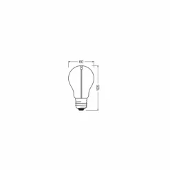 Luminaires Osram E27 LED 1.8 Watt blanc chaud 40 Lumen