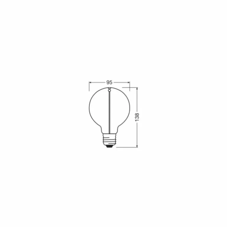 Luminaires Osram E27 LED 2.2 Watt blanc chaud 60 Lumen