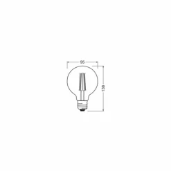 Luminaires Osram E27 LED 6.5 Watt blanc chaud dimmable 725 Lumen