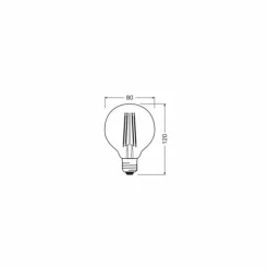 Luminaires Osram E27 LED 7.2 Watt blanc chaud dimmable 806 Lumen