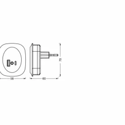 Luminaires Ledvance Éclairage Led|Lunetta Lampe à prise électrique LED Blanc, 1 lumière, Détecteur de mouvement