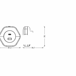 Luminaires Ledvance Éclairage Led|Lunetta Lampe à prise électrique LED Blanc, 1 lumière, Détecteur de mouvement