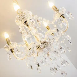 hofstein Lustres|Lustre à 5 lampes Transparent, 5 lumières