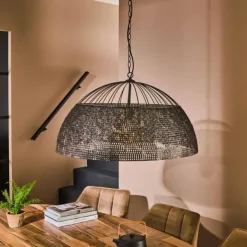 hofstein Suspensions|lustre Armor Noir, 1 lumière