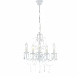 Luminaires Globo Lighting Lustres|Lustre Globo PINJA Blanc, 5 lumières