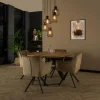 hofstein Suspensions|lustre Lalora Anthracite, 5 lumières