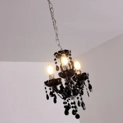 hofstein Lustres|Lustre Malmback Noir, 3 lumières
