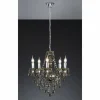Luminaires Reality Lustres|Lustre Reality Noir, Transparent, 5 lumières