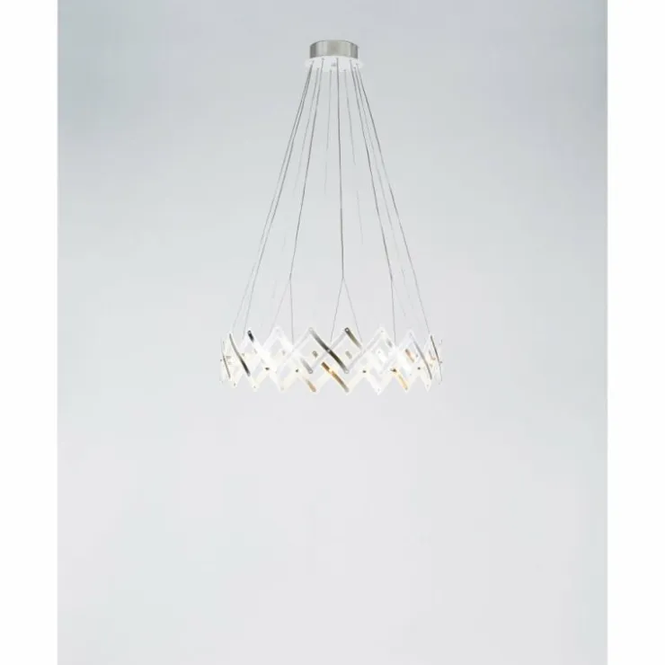 Luminaires Serien Lighting Lustres|Lustre Serien Lighting ZOOM LED Acier inoxydable, 1 lumière