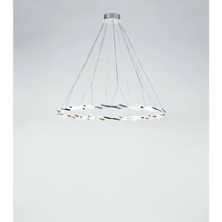 Luminaires Serien Lighting Lustres|Lustre Serien Lighting ZOOM LED Acier inoxydable, 1 lumière