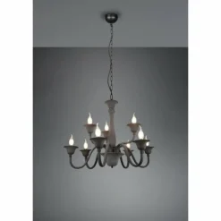 Luminaires Trio Lustres|Lustre Trio Elsa Anthracite, 9 lumières