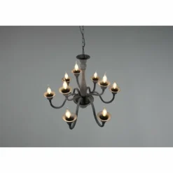 Luminaires Trio Lustres|Lustre Trio Elsa Anthracite, 9 lumières