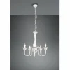 Luminaires Trio Lustres|Lustre Trio Elsa Blanc, 5 lumières