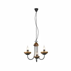 Luminaires Trio Lustres|Lustre Trio Livia Noir, 3 lumières