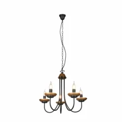Luminaires Trio Lustres|Lustre Trio Livia Noir, 5 lumières