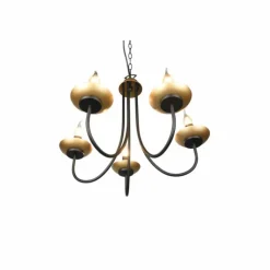 Luminaires Trio Lustres|Lustre Trio Livia Noir, 5 lumières