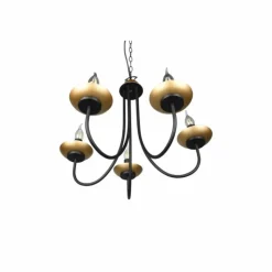Luminaires Trio Lustres|Lustre Trio Livia Noir, 5 lumières