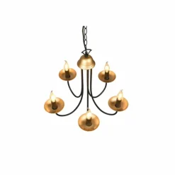 Luminaires Trio Lustres|Lustre Trio Livia Noir, 5 lumières