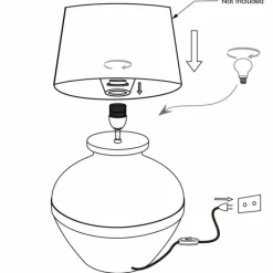 Luminaires Steinhauer Lampes À Poser|Lyons Lampe à poser Noir, 1 lumière