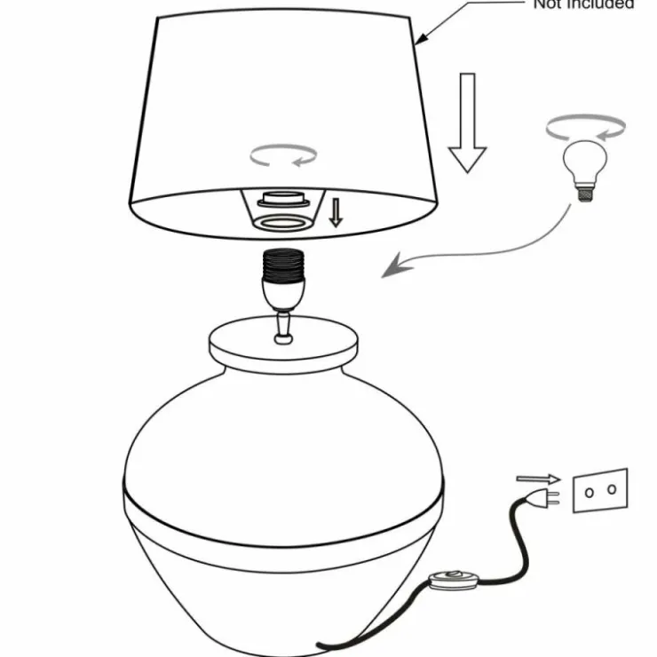 Luminaires Steinhauer Lampes À Poser|Lyons Lampe à poser Noir, 1 lumière