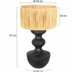 Luminaires Steinhauer Lampes À Poser|Lyons Lampe à poser Noir, 1 lumière