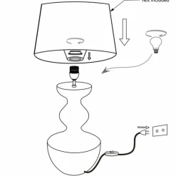 Luminaires Steinhauer Lampes À Poser|Lyons Lampe à poser Noir, 1 lumière