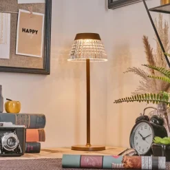 hofstein Éclairage Led|Macos Lampe de bureau, Lampe à poser, Liseuse LED Rouille, 1 lumière