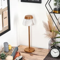 hofstein Éclairage Led|Macos Lampe de bureau, Lampe à poser, Liseuse LED Rouille, 1 lumière