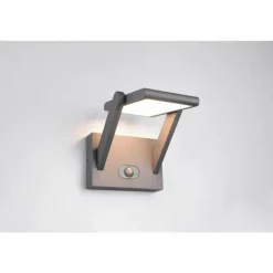 Malawi Applique murale Luminaires Trio LED Anthracite, 1 lumière, Détecteur de mouvement
